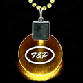 Light Up Pendant - 2 1/2" - Round - Amber